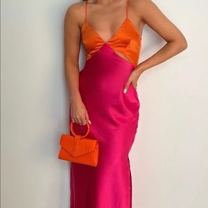 Silk beautiful midi dress
